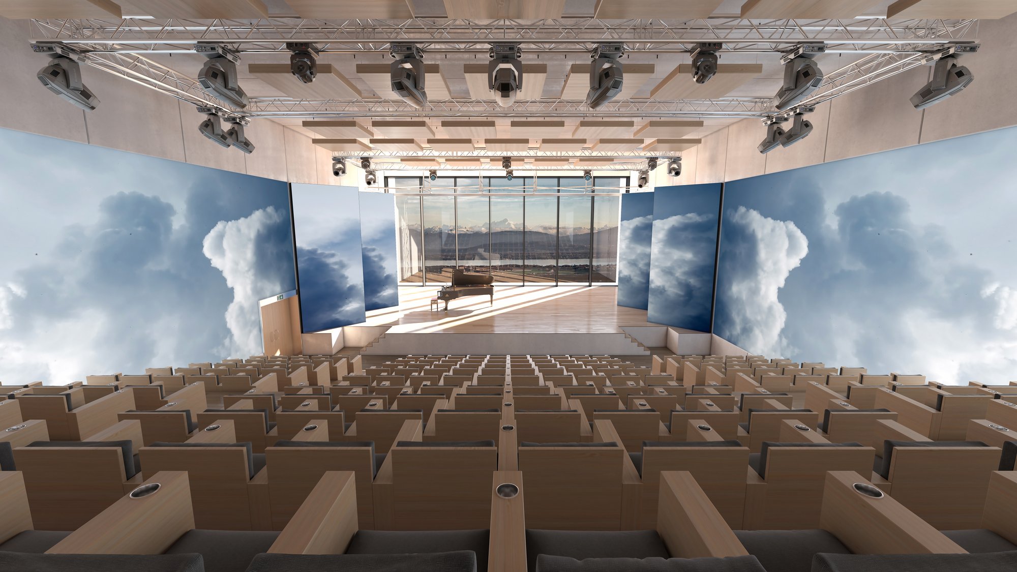 Genolier Auditorium ouvert